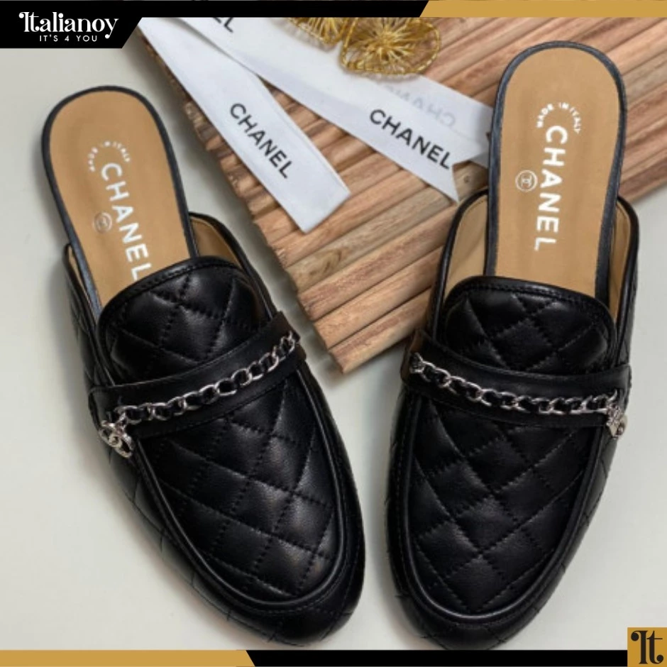 Chanel Slipper Black