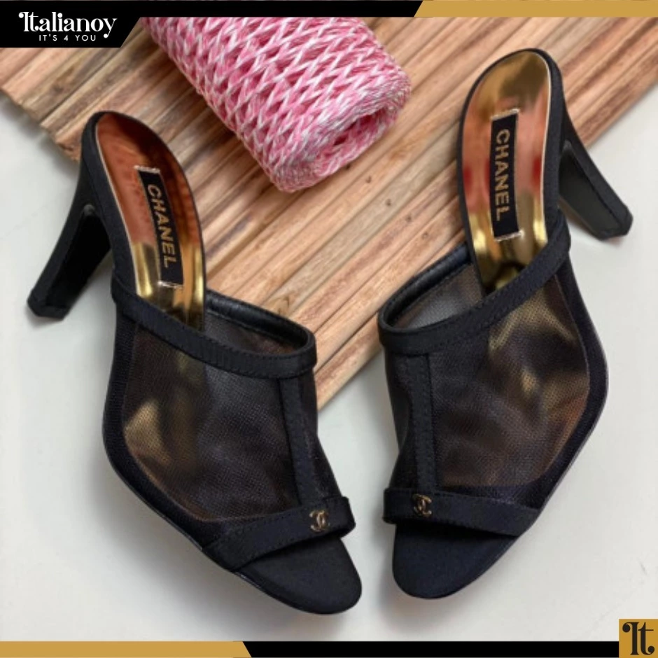 Chanel Black Slipper
