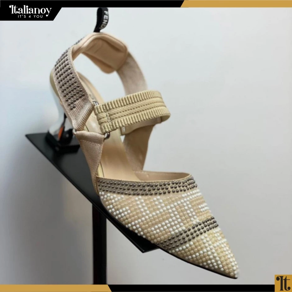 FENDI COLIBRI LITE SLINGBACK BEIGE