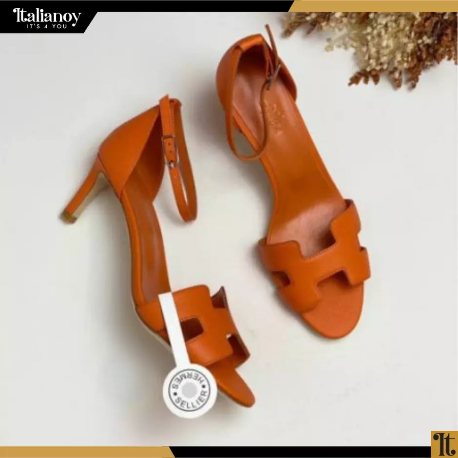 HERMES PREMIERE 70 SANDALS HAVANA