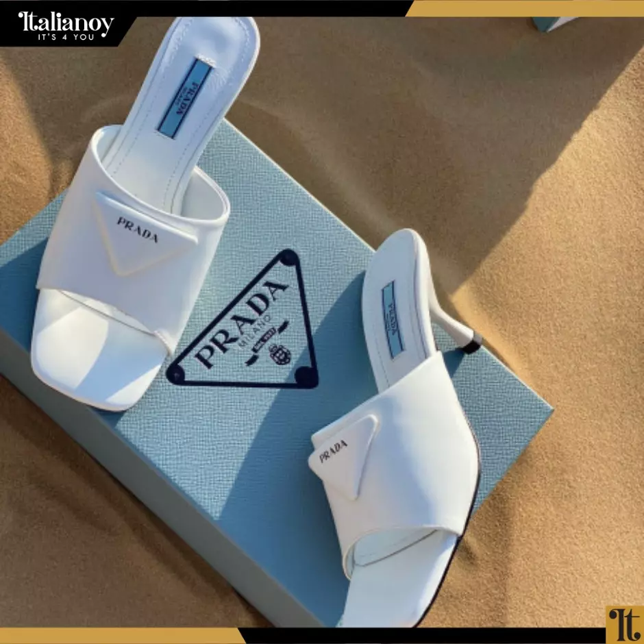 Brushed leather sandals