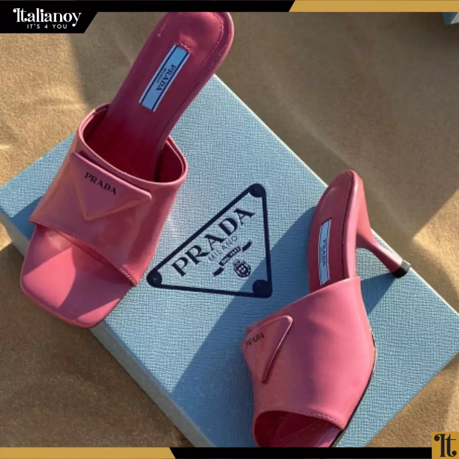 Brushed leather sandals