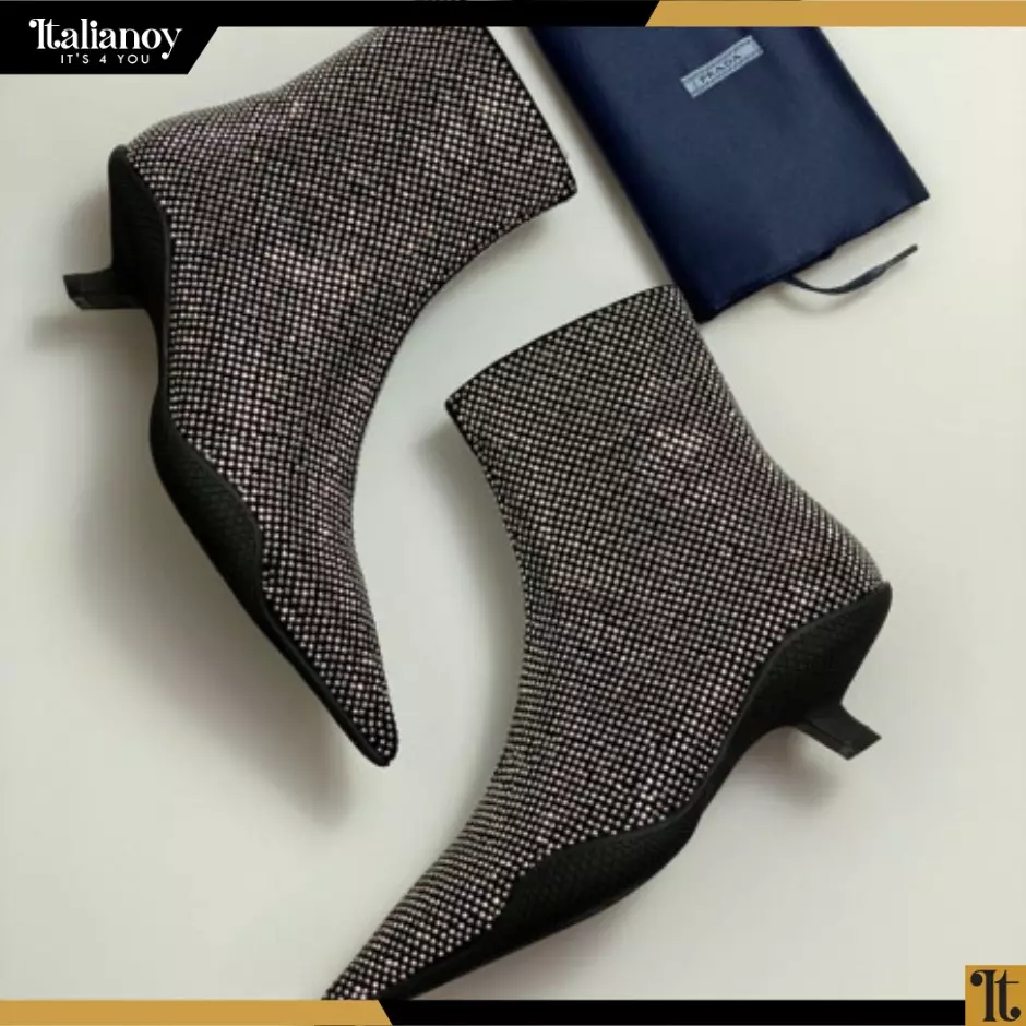 PRADA SHOSE CRISTALS BLACK