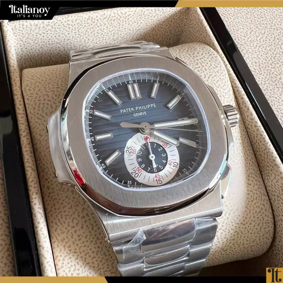 Patek Philippe Geneve Silver-Dark Blue