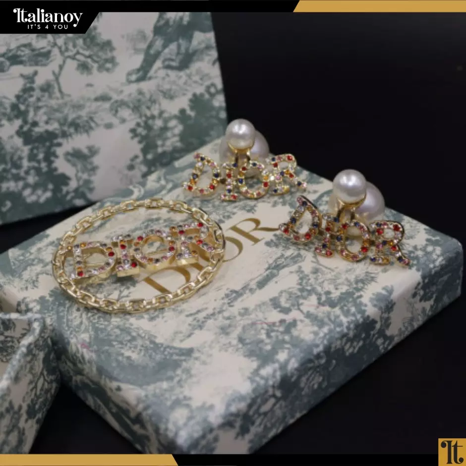 DIOR EARRINGS -BURJ GOLD