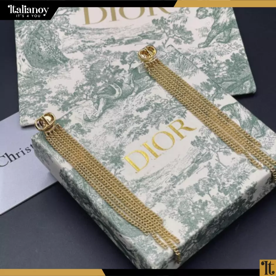 DIOR EARRINGS GOLD
