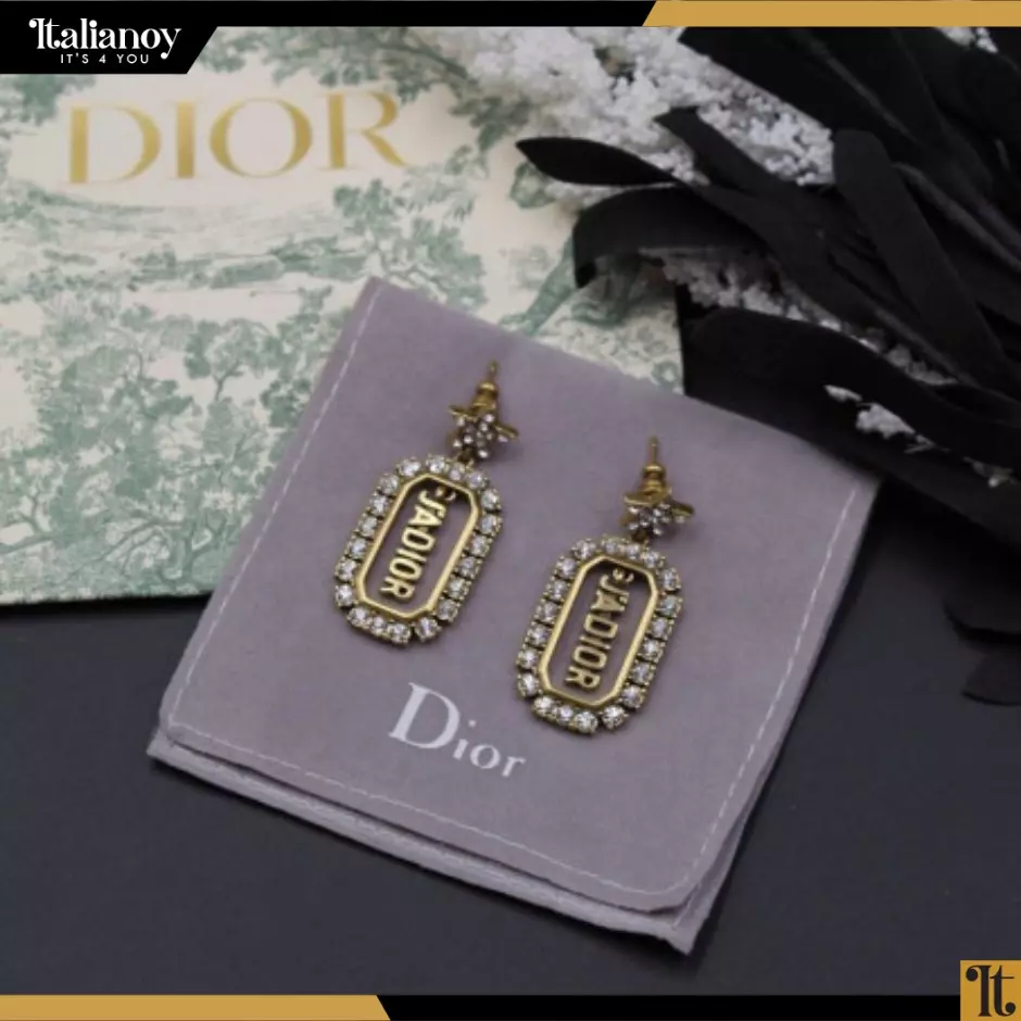 DIOR EARRINGS GOLD