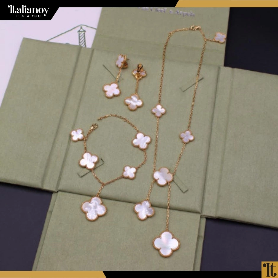 VAN CLEEF NECKLACE - BRACELET - EARRING