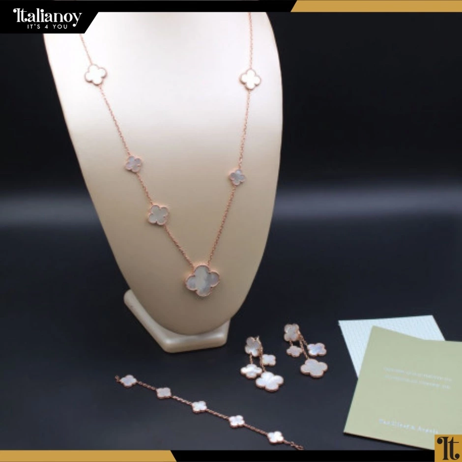 VAN CLEEF NECKLACE - BRACELET - EARRING