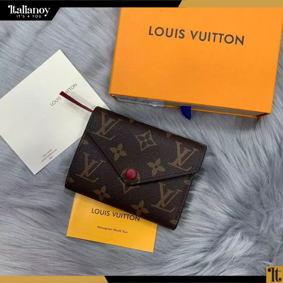 LOUIS VUITTON LOUIS VUITTON WALLET VICTORINE MONOGRAM FUCHSIA LINING
