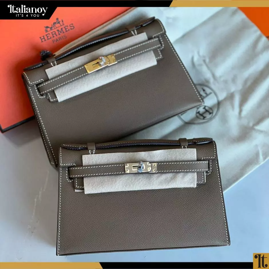 Hermès Kelly Mini Pochette Epsom Leather Clutch