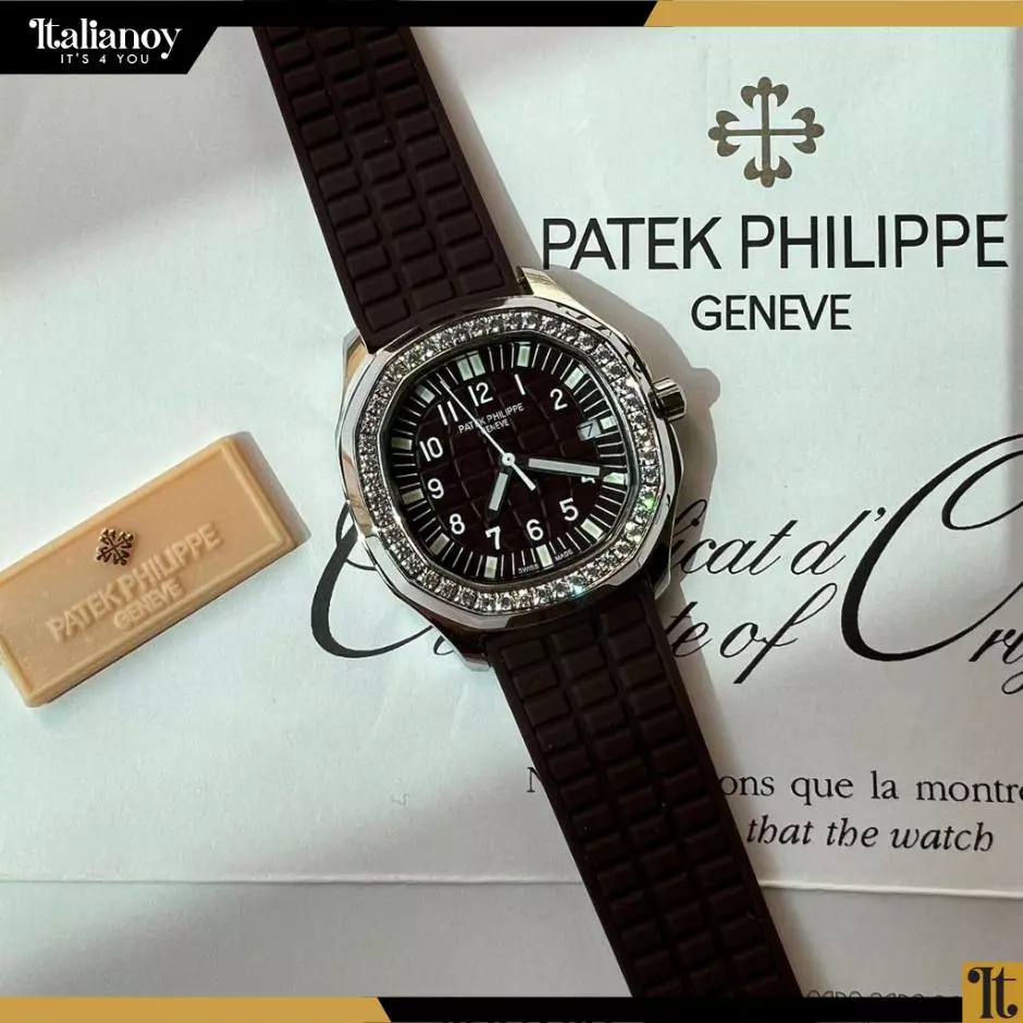 Aquanaut Luce Haute Joaillerie Stone brown/ silver