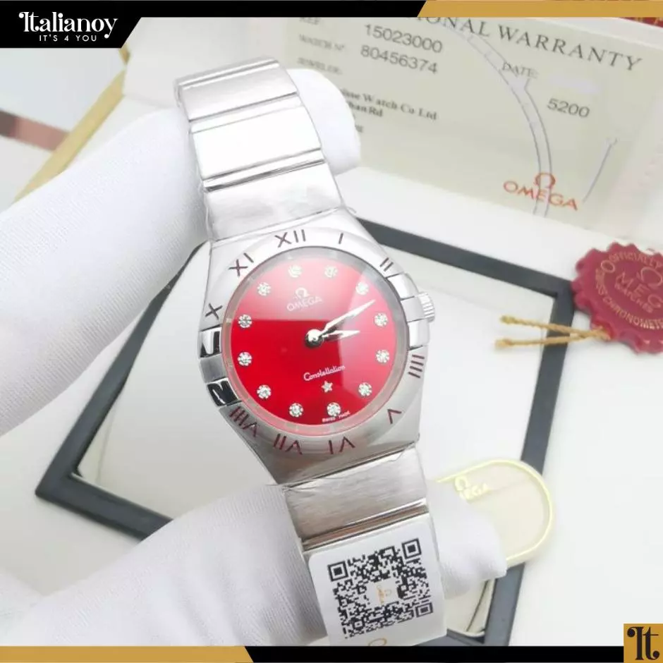 Omega Constellation Quartz Red , Blue