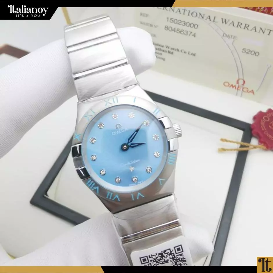 Omega Constellation Quartz Red , Blue