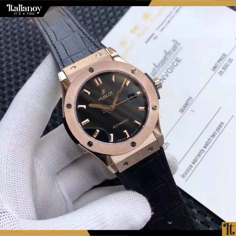 Hublot Classic Fusion Men's Wrist Watch BLACK