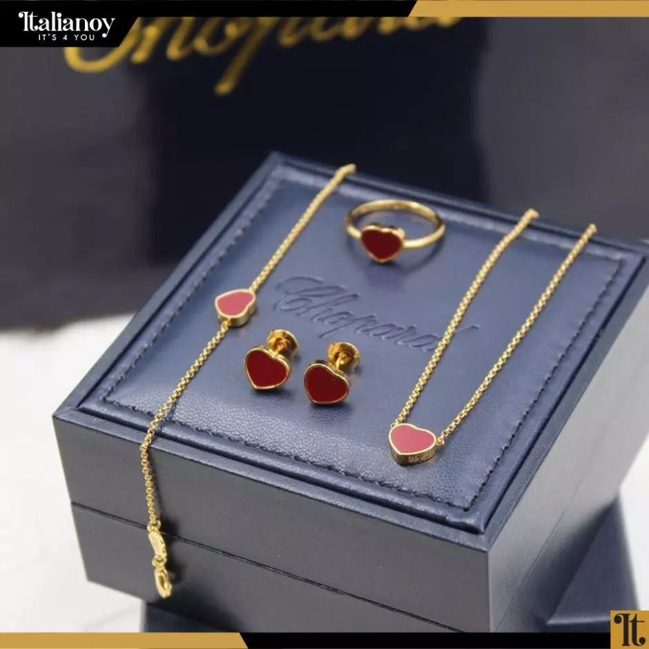 Chopard Full Set Happy Hearts Red