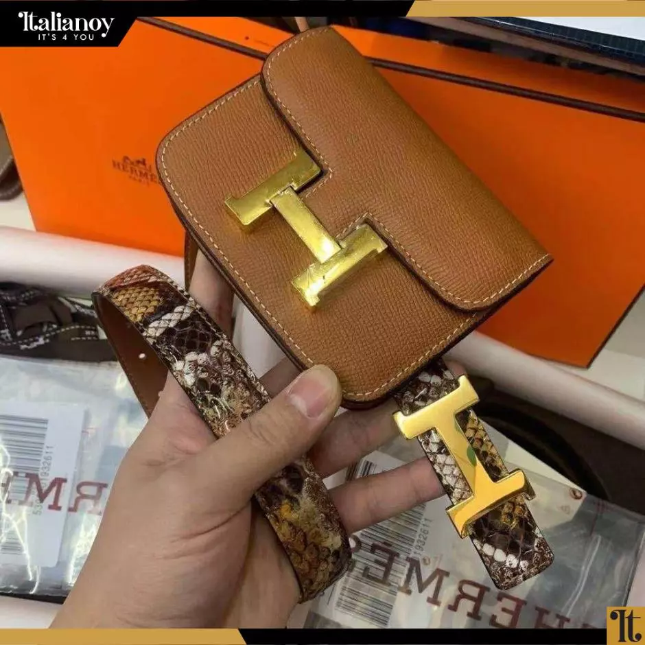 HERMES  BELT WITH SMALL PURSE