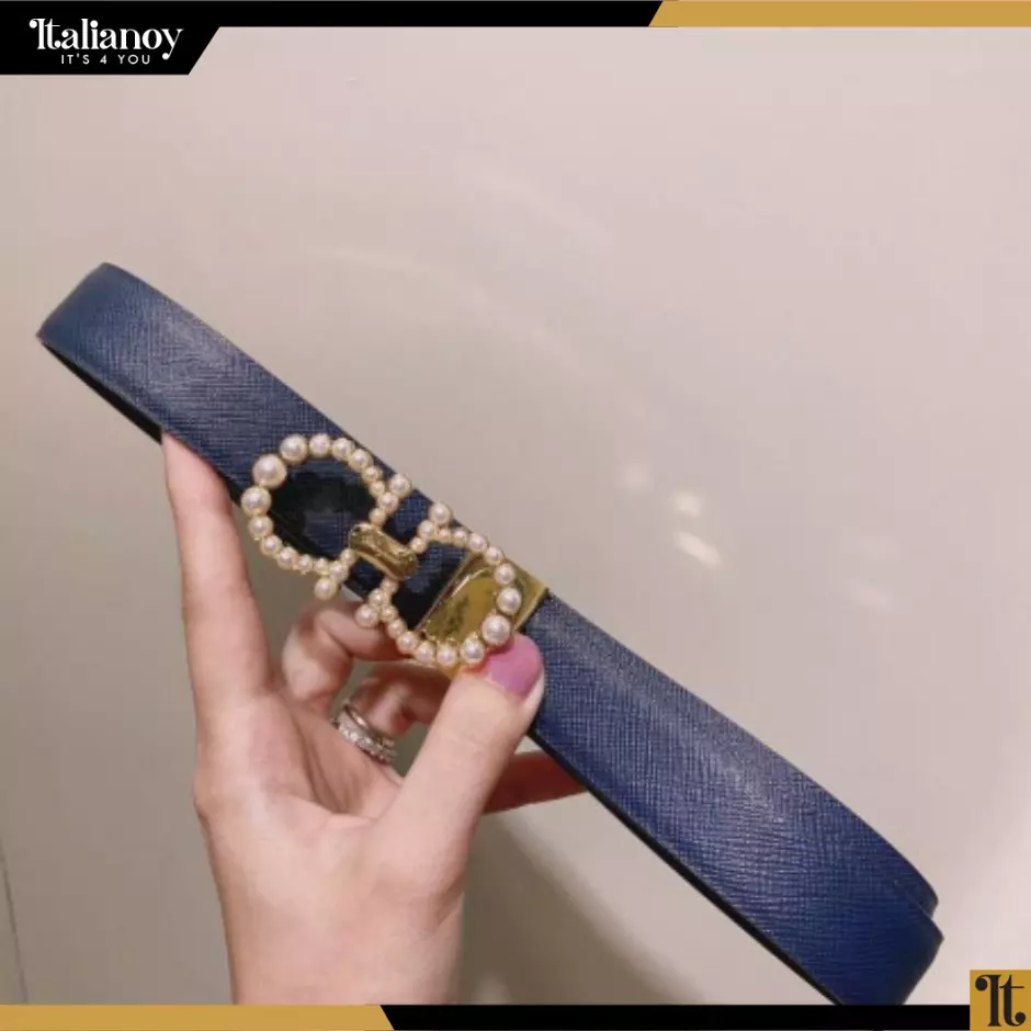 Ferragamo Reversible Gancini Belt blue