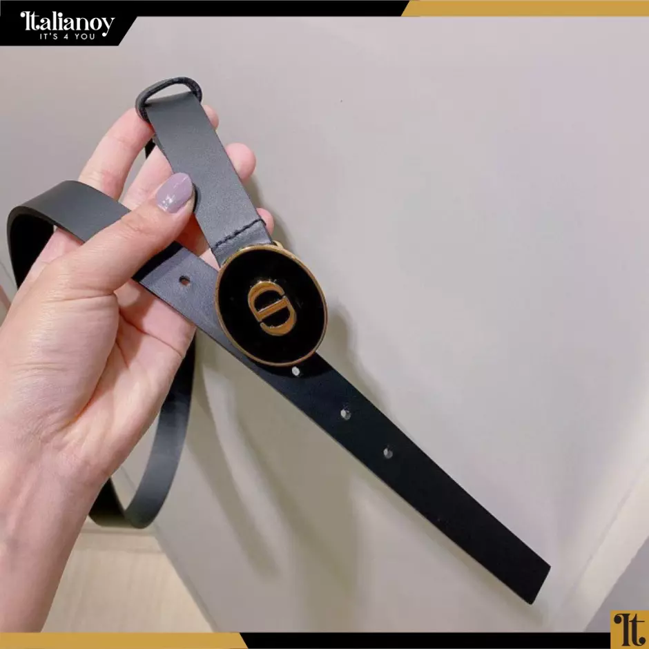 Dior Women Teddy-D Belt Smooth Calfskin-15 MM-black