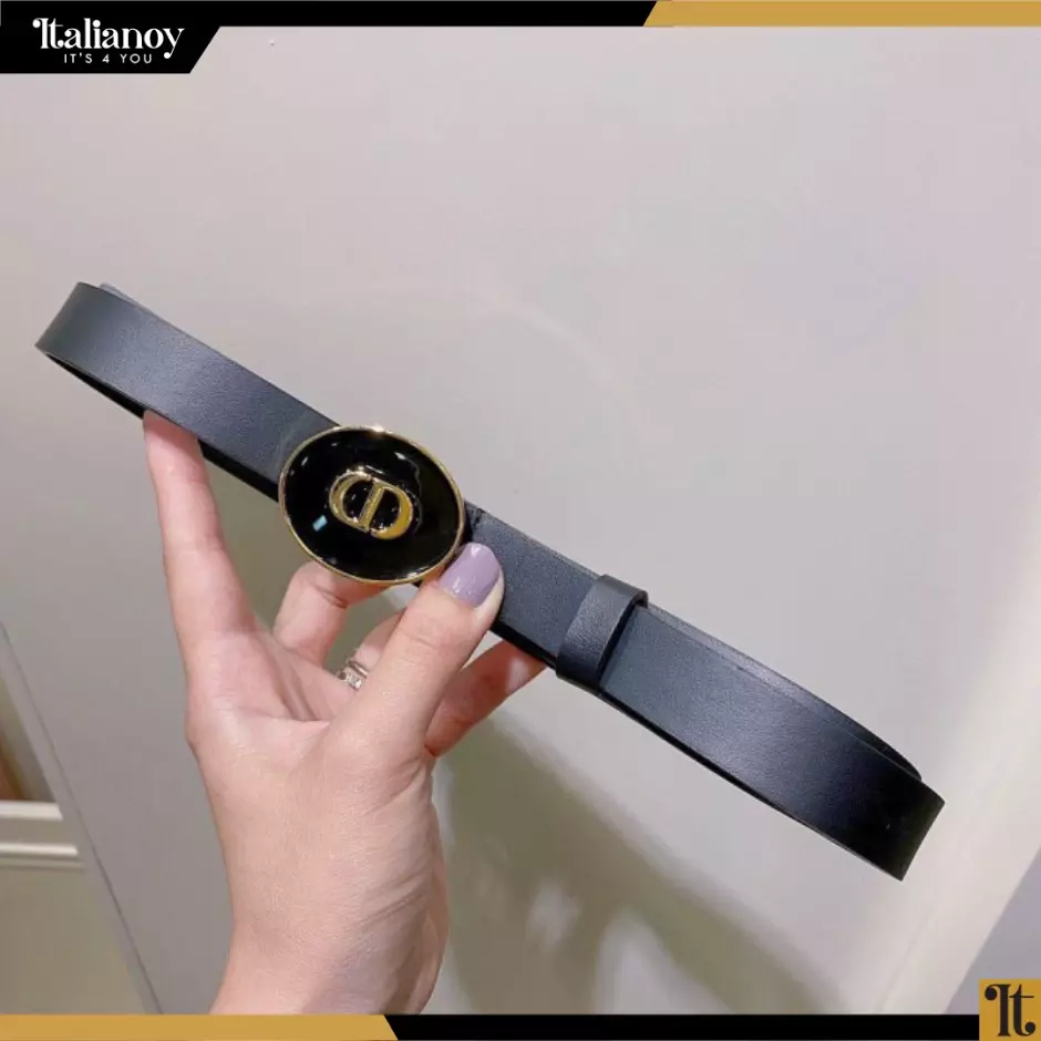 Dior Women Teddy-D Belt Smooth Calfskin-15 MM-black