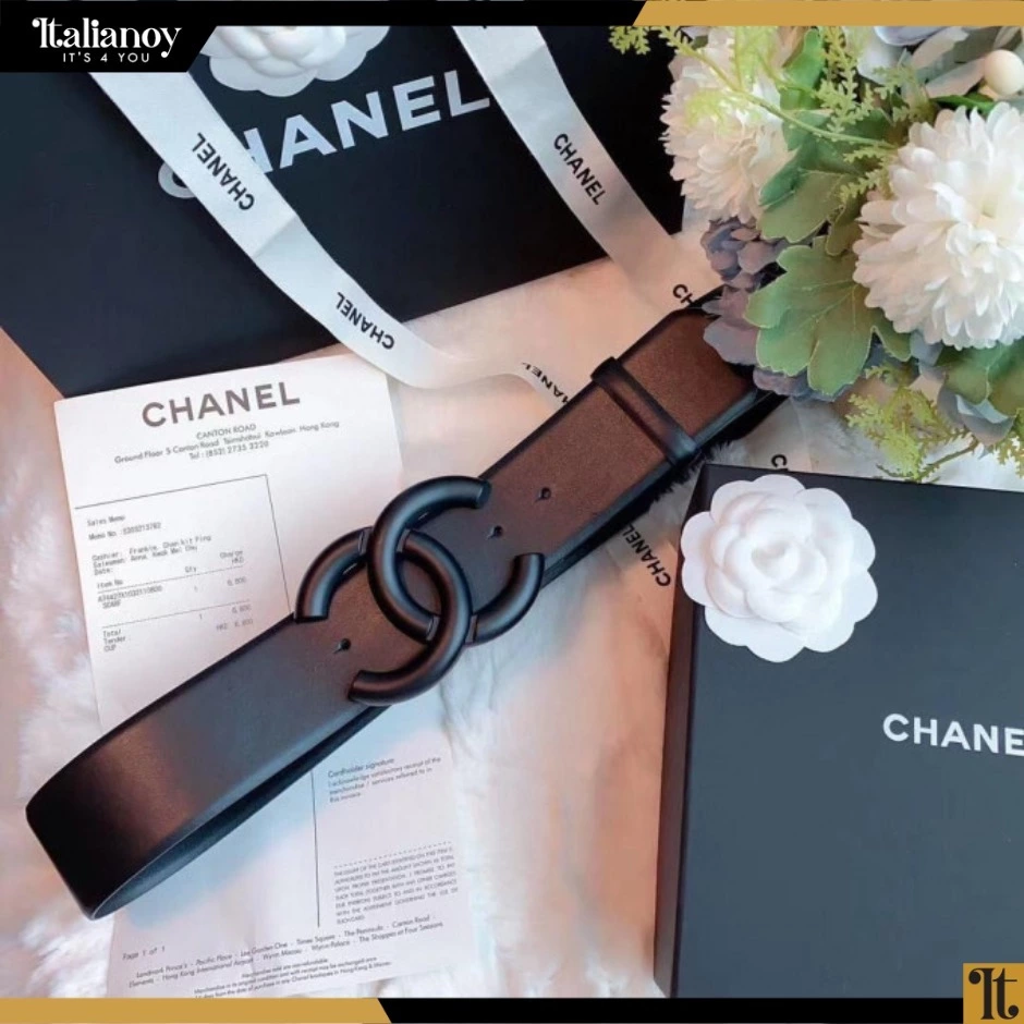 woman formal black artifical leather belt