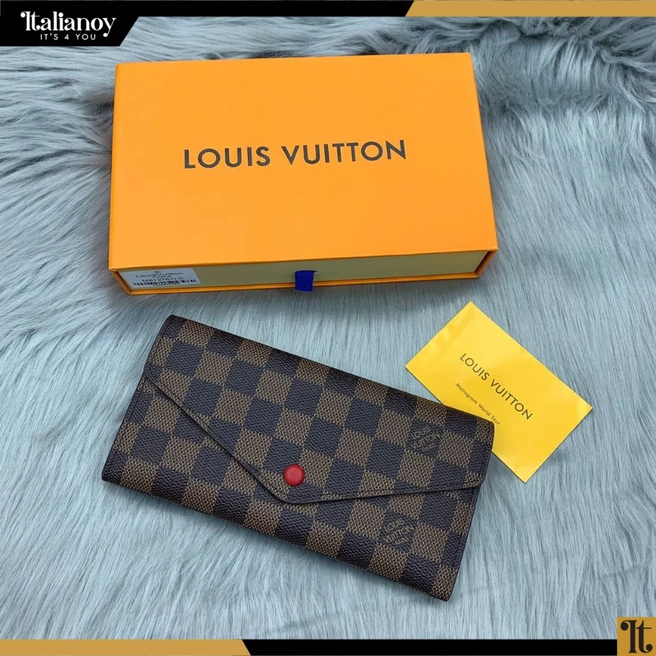 LOUIS VUITTON Louis Vuitton Damier Ebene Canvas Josephine Wallet
