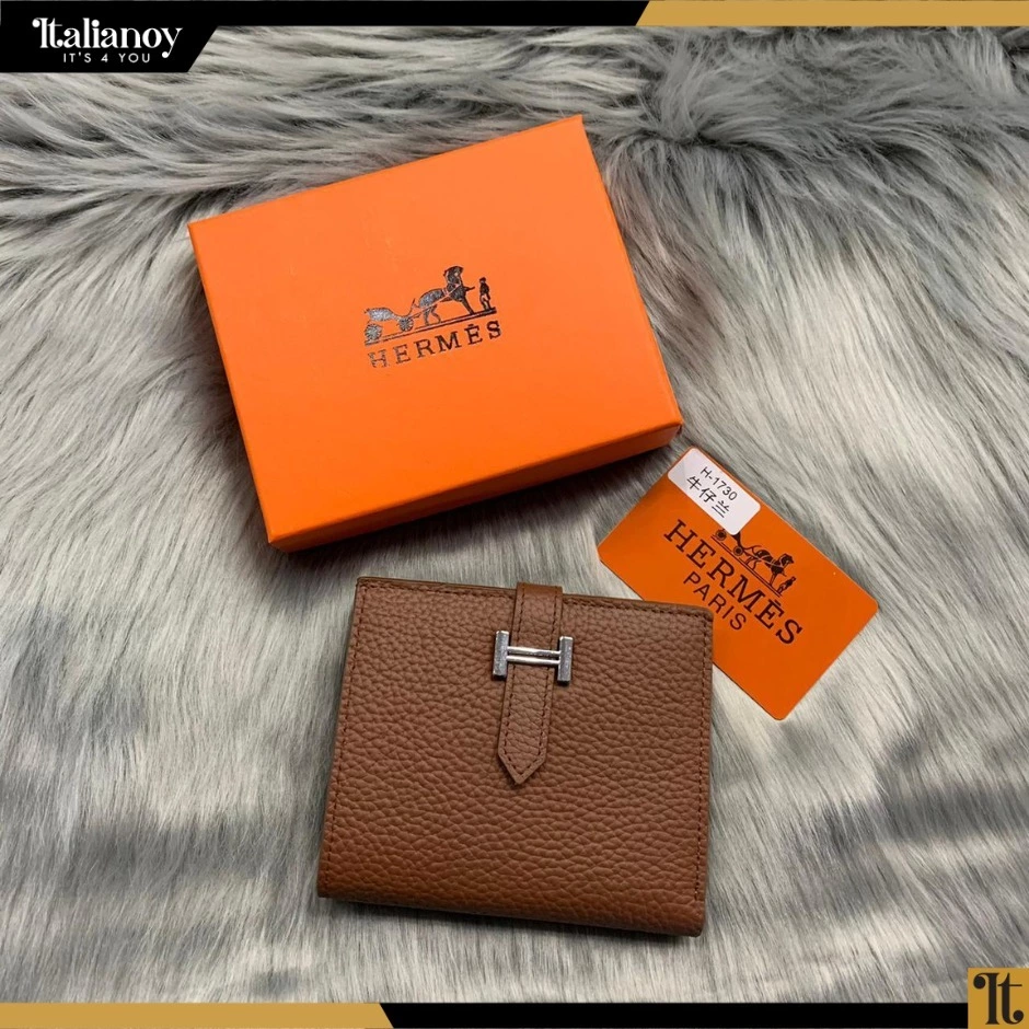 HERMES Epsom Mini Bearn Wallet brown