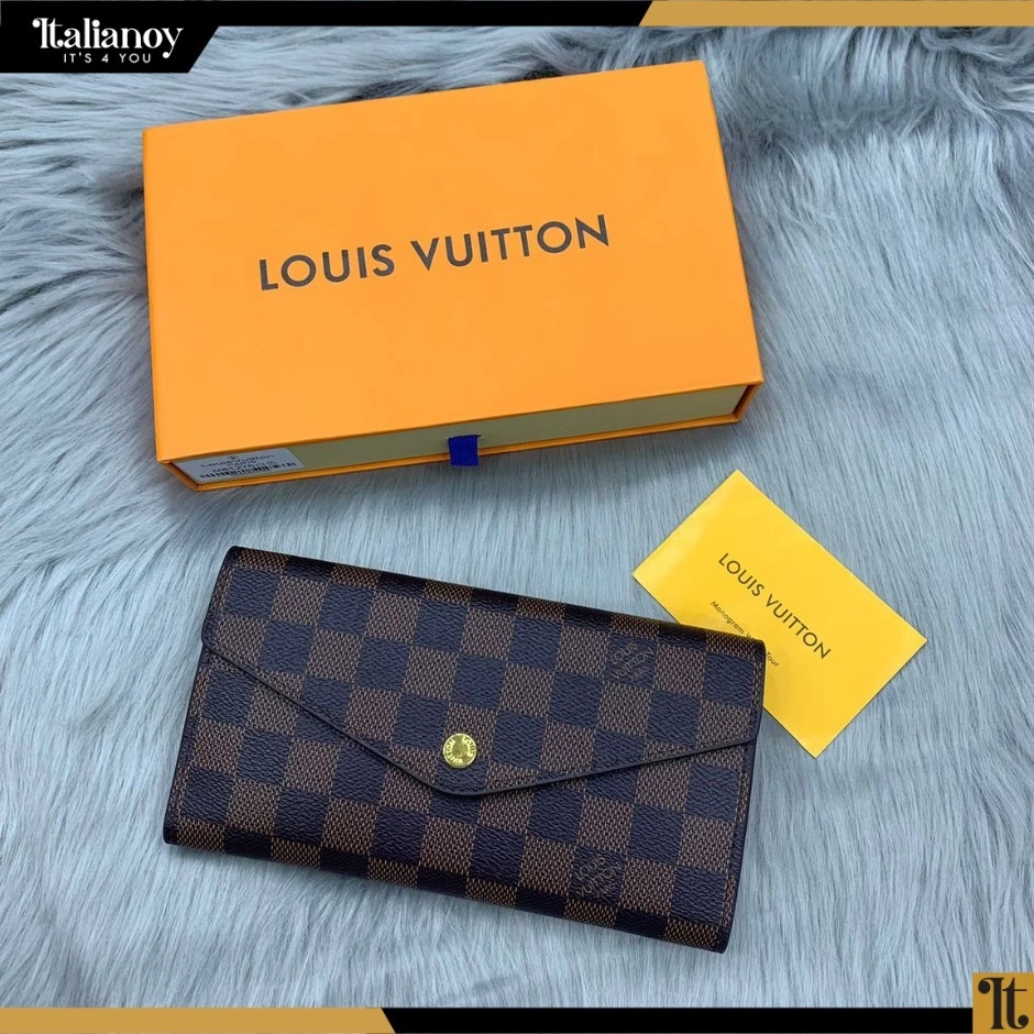 LOUIS VUITTON Louis Vuitton Damier Ebene Canvas Josephine Wallet
