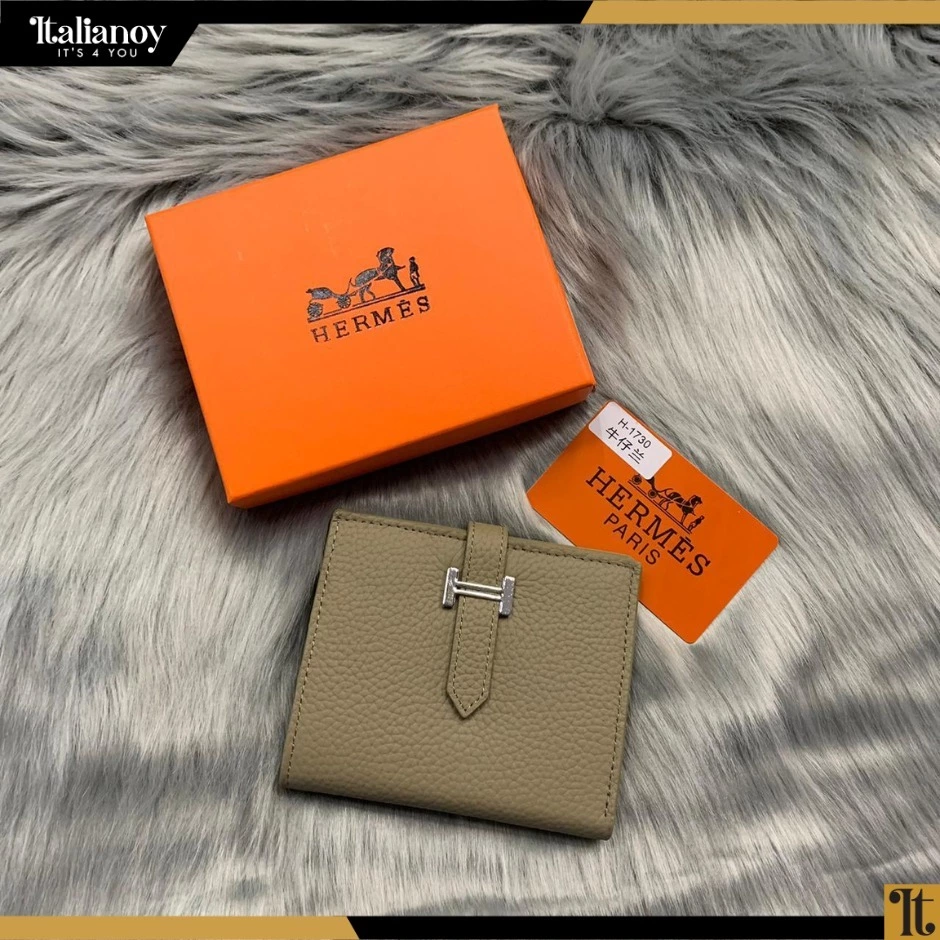 ُُُHERMES Epsom Mini Bearn Wallet BEIGE