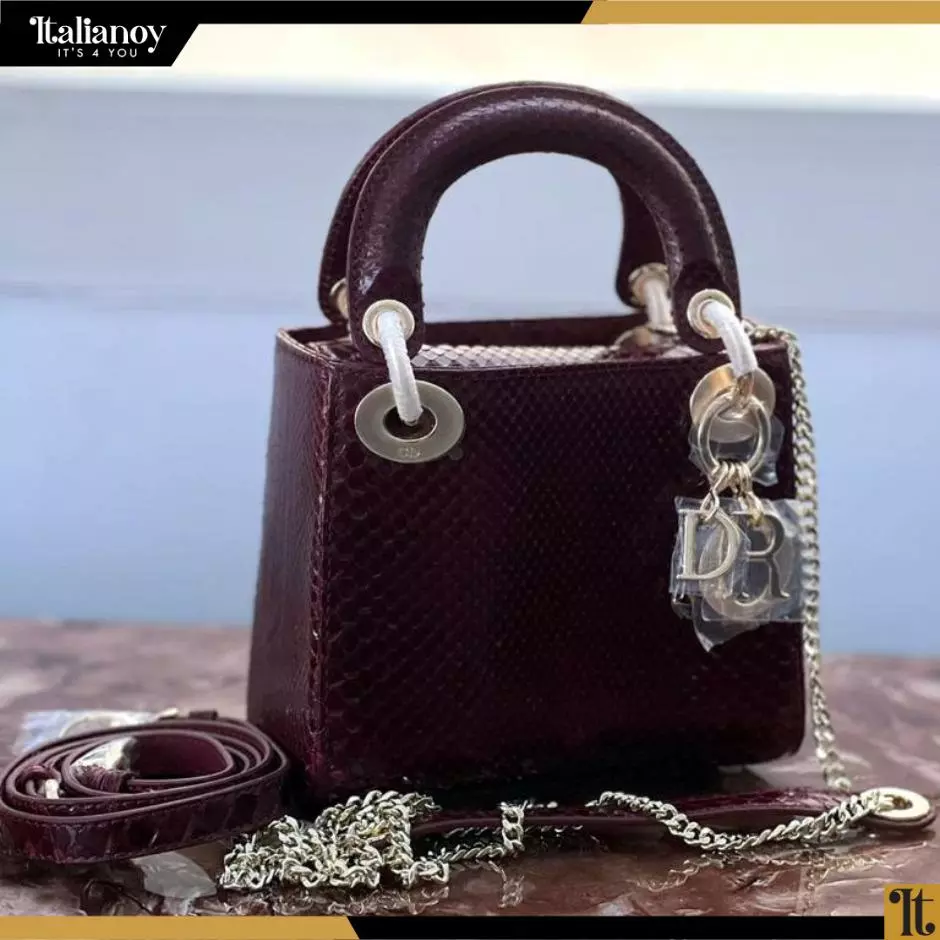 Medium Lady Dior Red With Gold Hardware