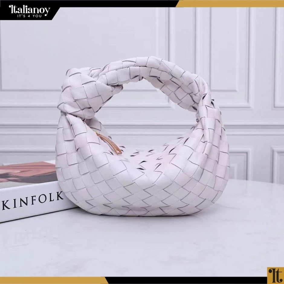 Jodie Mini Intrecciato Knot Hobo Bag In Pink