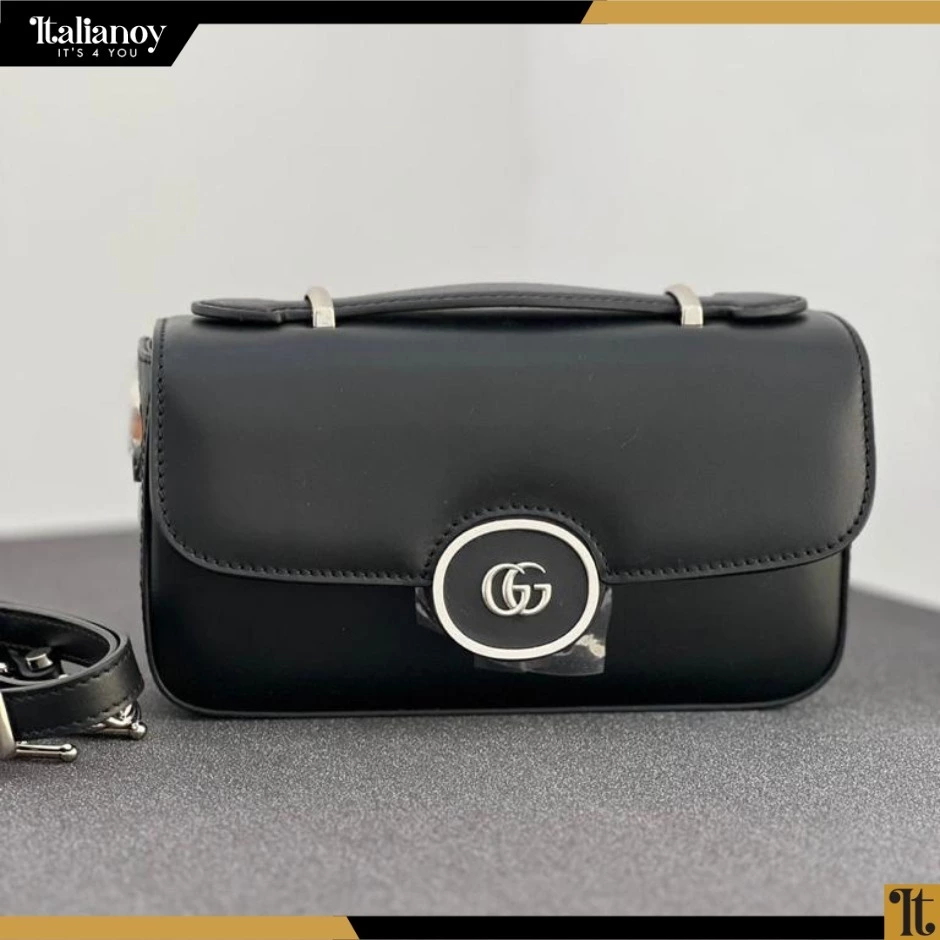 Gucci Women's Petite gg Leather Shoulder Bag