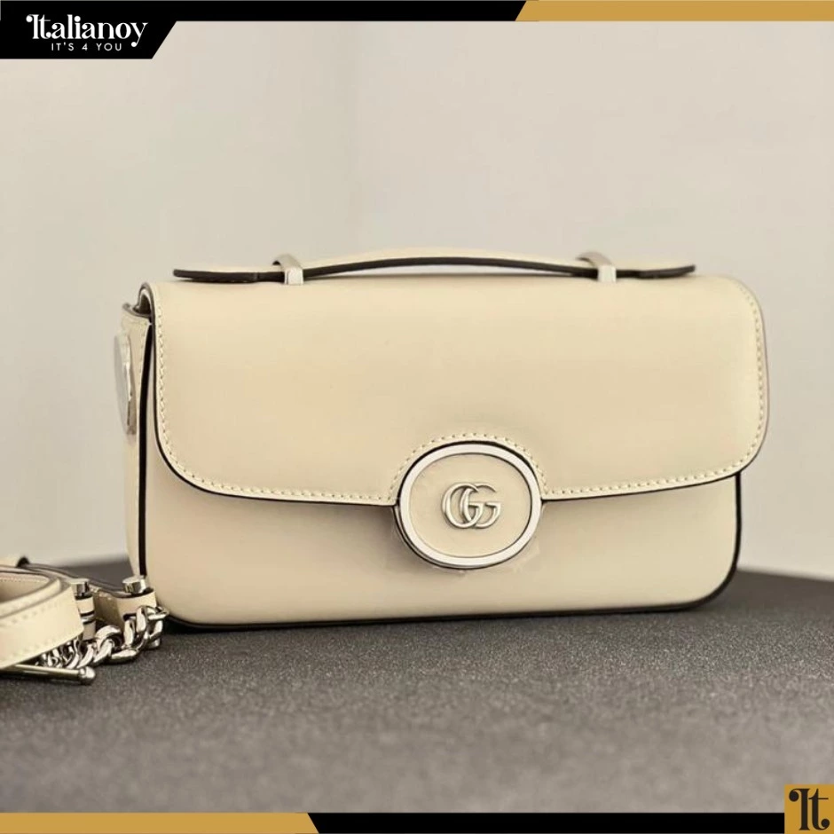 Gucci Women's Petite gg Leather Shoulder Bag