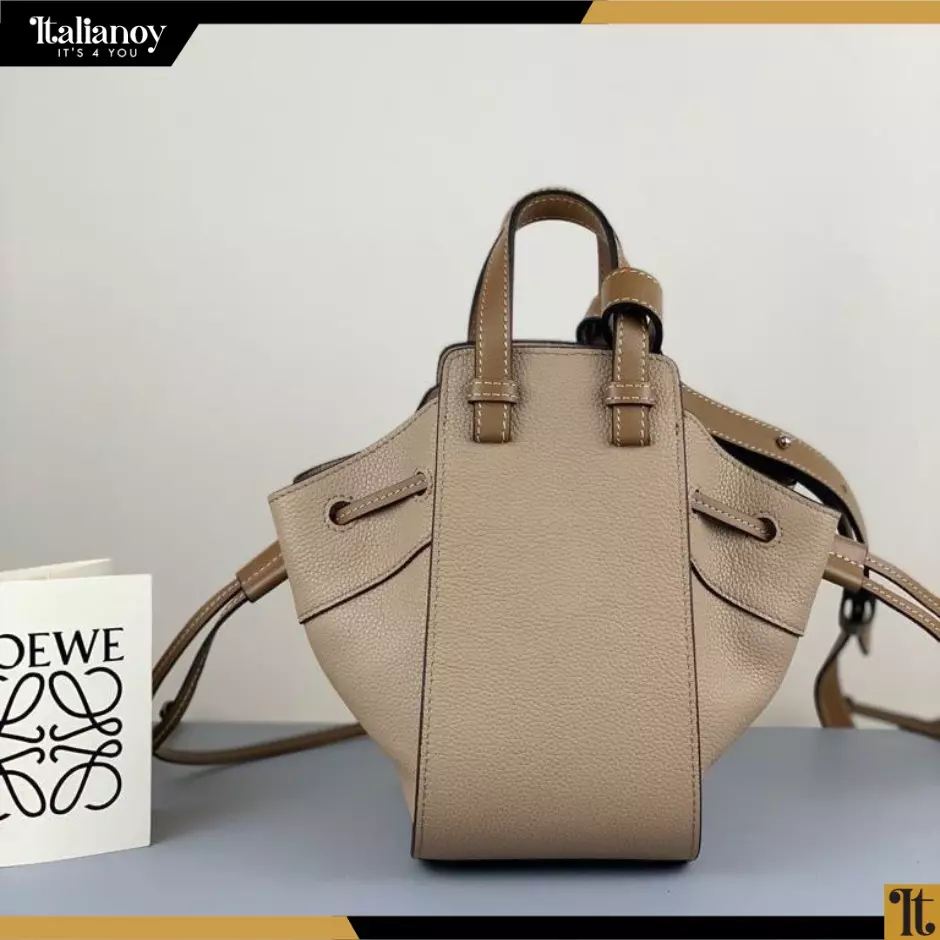 Mini Hammock Drawstring In Soft Grained Calfskin