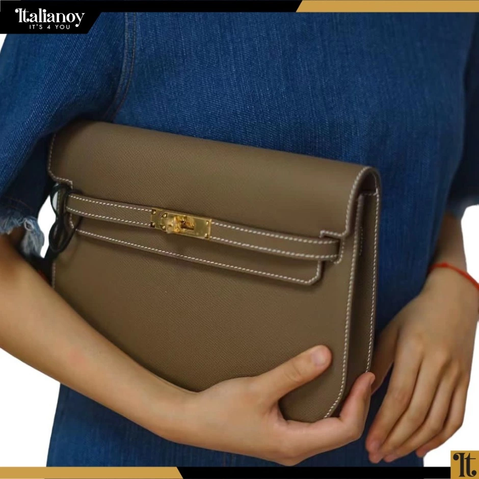 Hermes Kelly Dog bag in Epsom Beige Leather