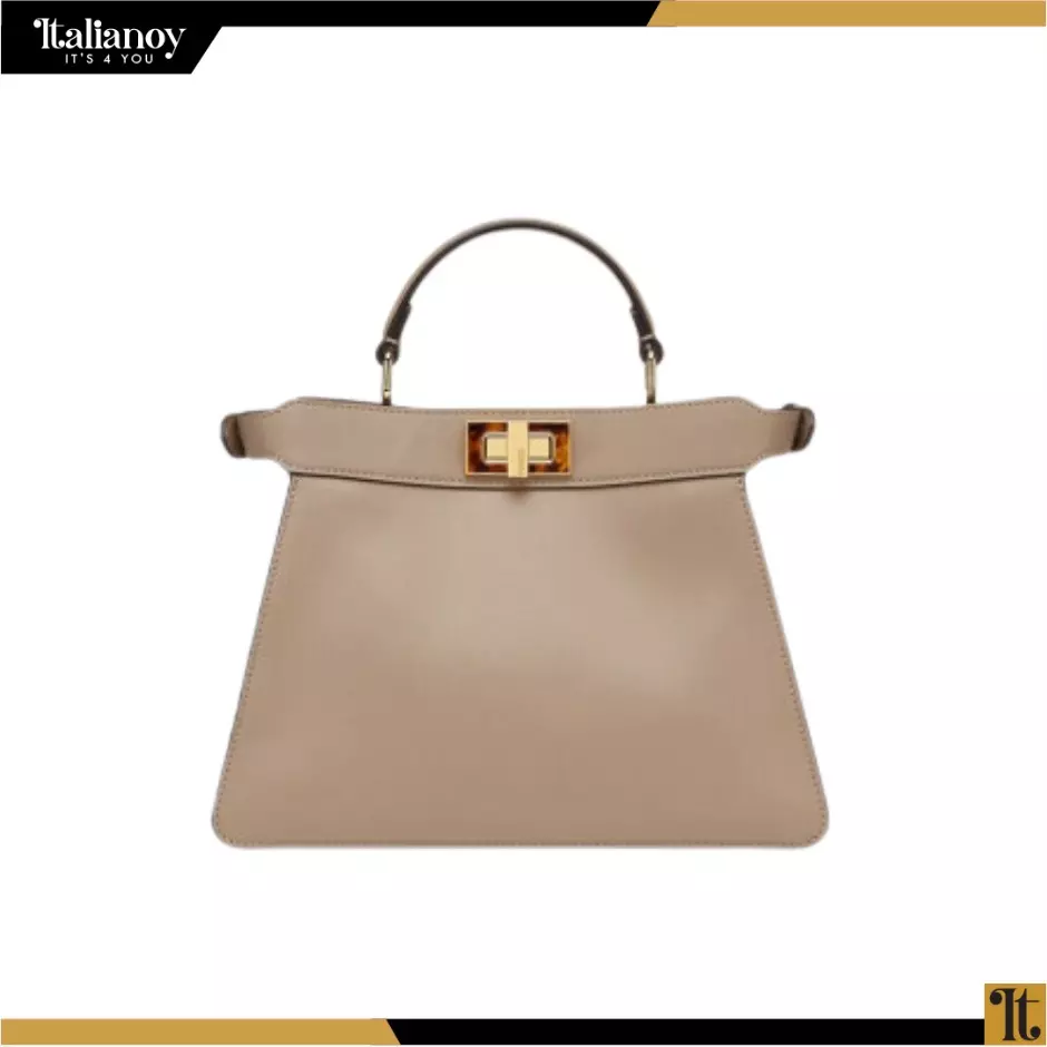 Peekaboo Iseeu Medium Dove gray leather bag