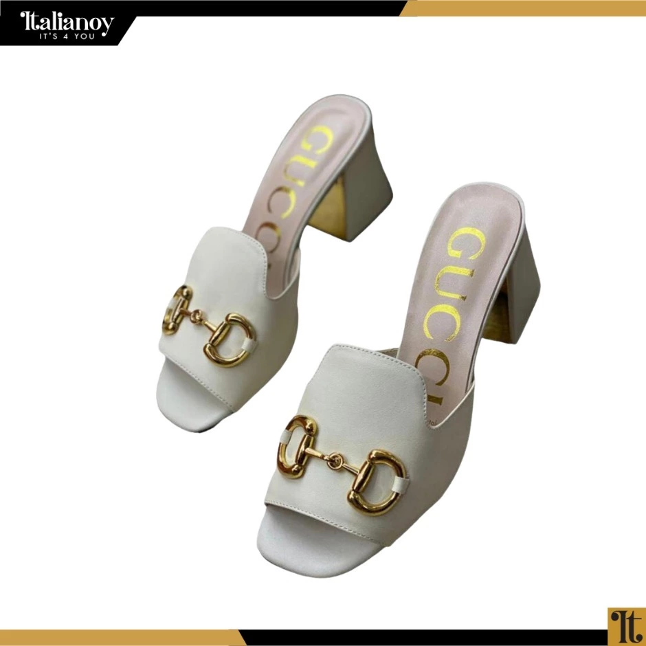 GUCCI Horsebit-detailed leather mules