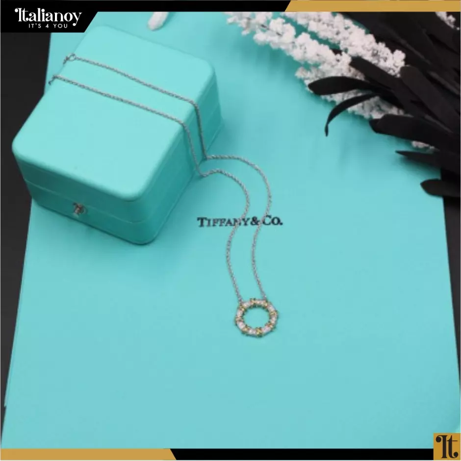 Tiffany & Co Key Necklace Silver