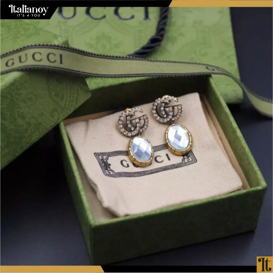 gucci white earrings