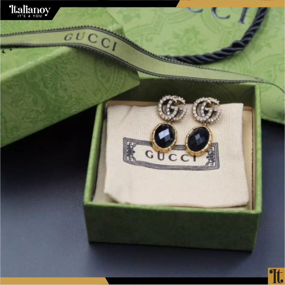 gucci black earrings