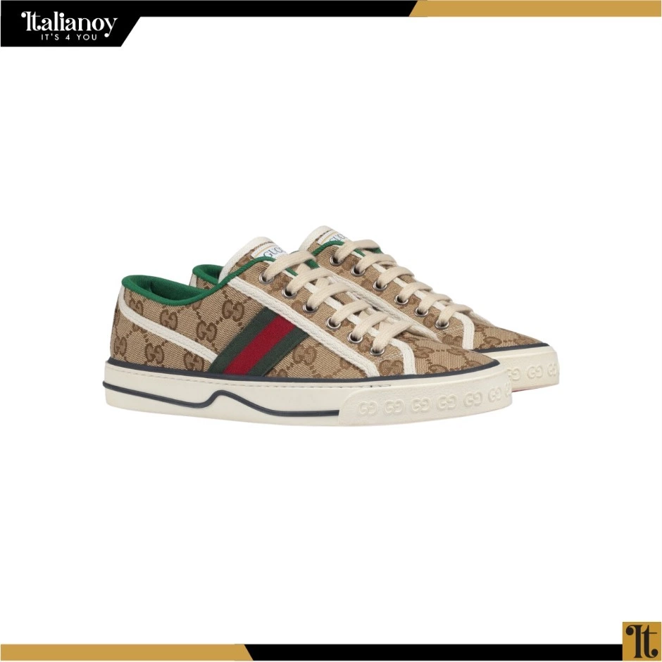 Gucci GG Logo Tennis Sneakers.