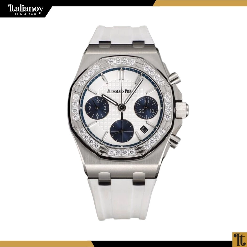 Audemars Piguet Royal Oak Offshore Lady Steel White Dial Diamond Bezel