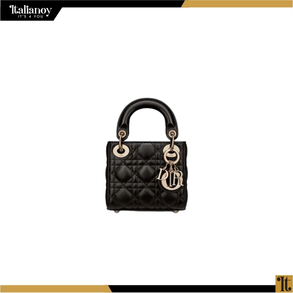 MINI LADY DIOR BAG Black Cannage Lambskin