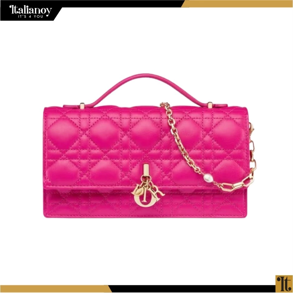 MISS DIOR MINI BAG Rani Pink Cannage Lambskin