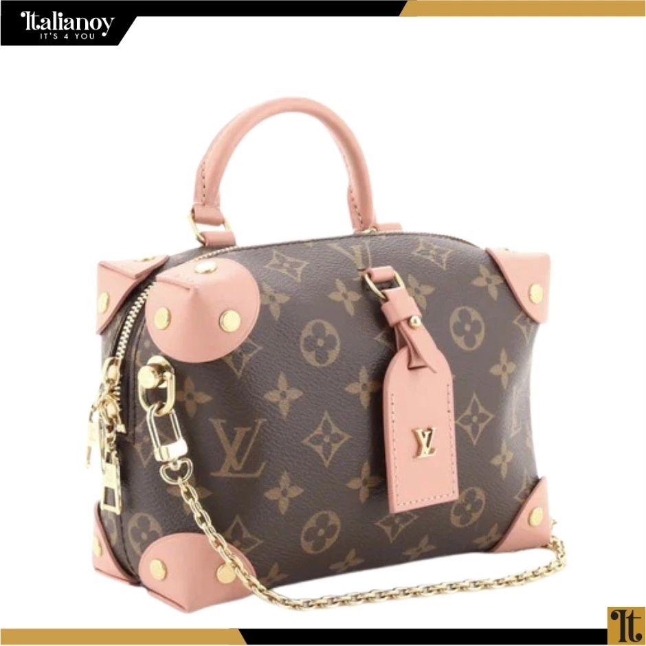 Louis Vuitton  Monogram Petite Malle Souple Peach Pink