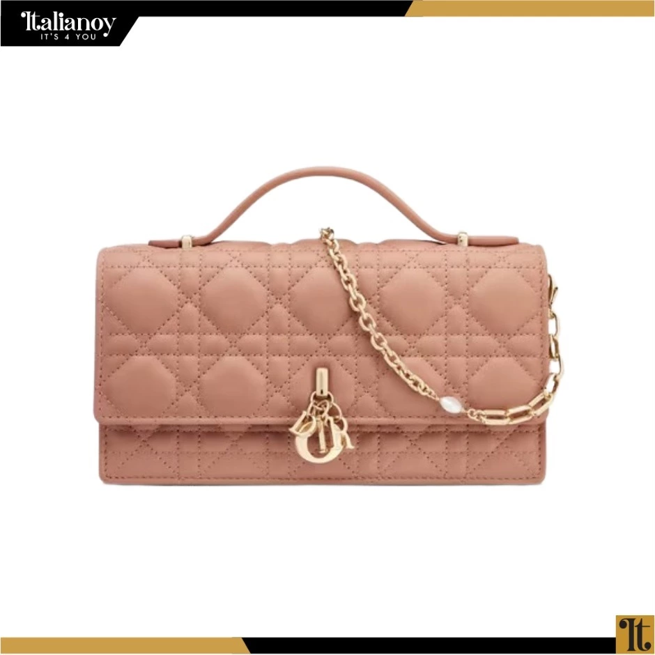 MISS DIOR MINI BAG Rose Des Vents Cannage Lambskin