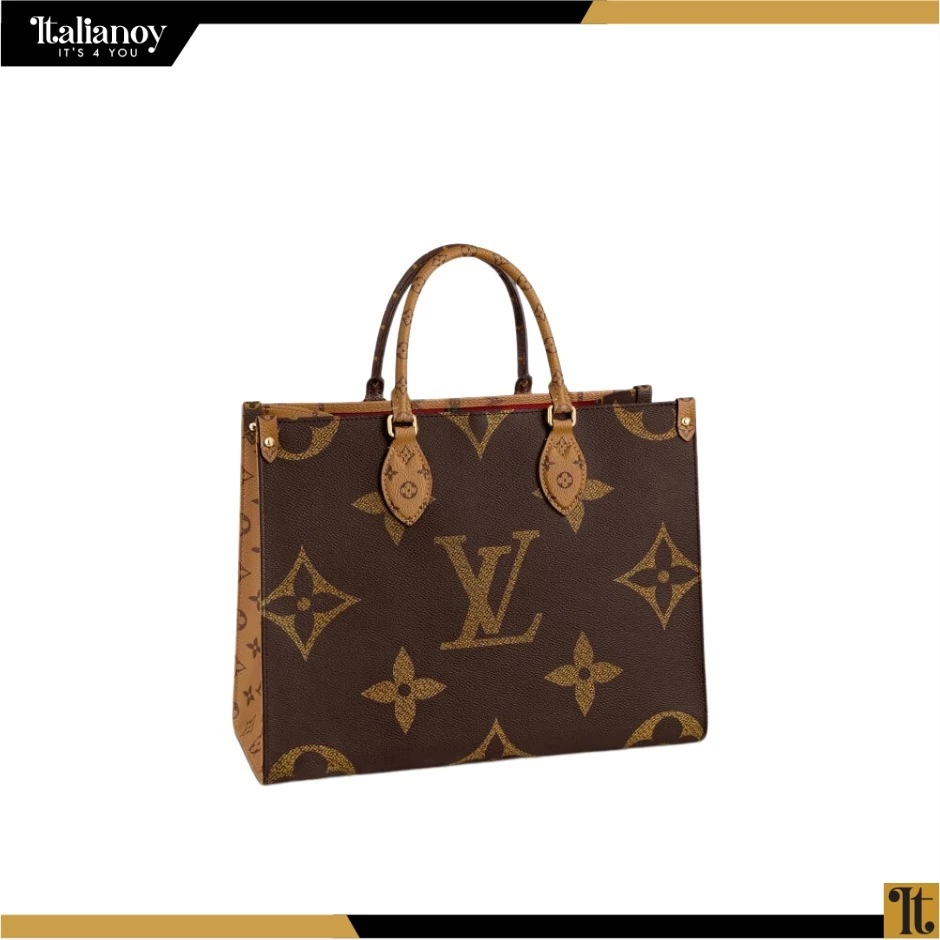 Louis Vuitton Reverse Monogram Canvas Giant Onthego MM Bag Brown