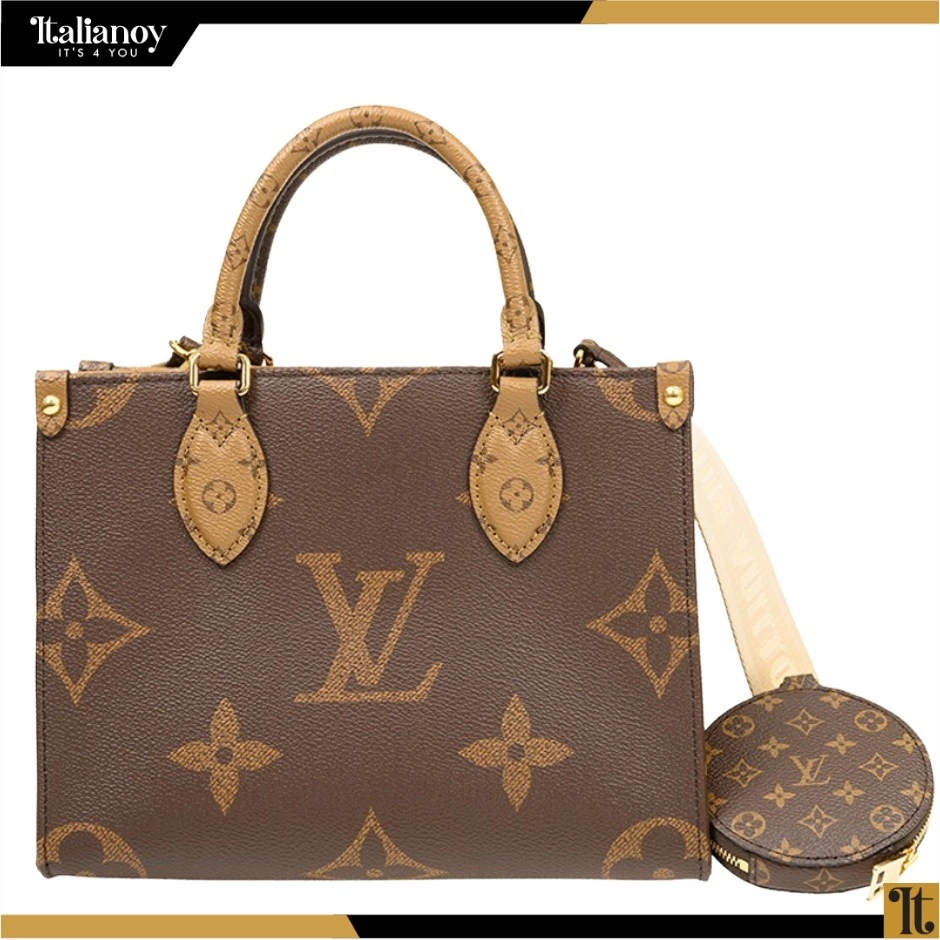 Louis Vuitton Reverse Monogram Canvas Giant Onthego MM Bag Brown
