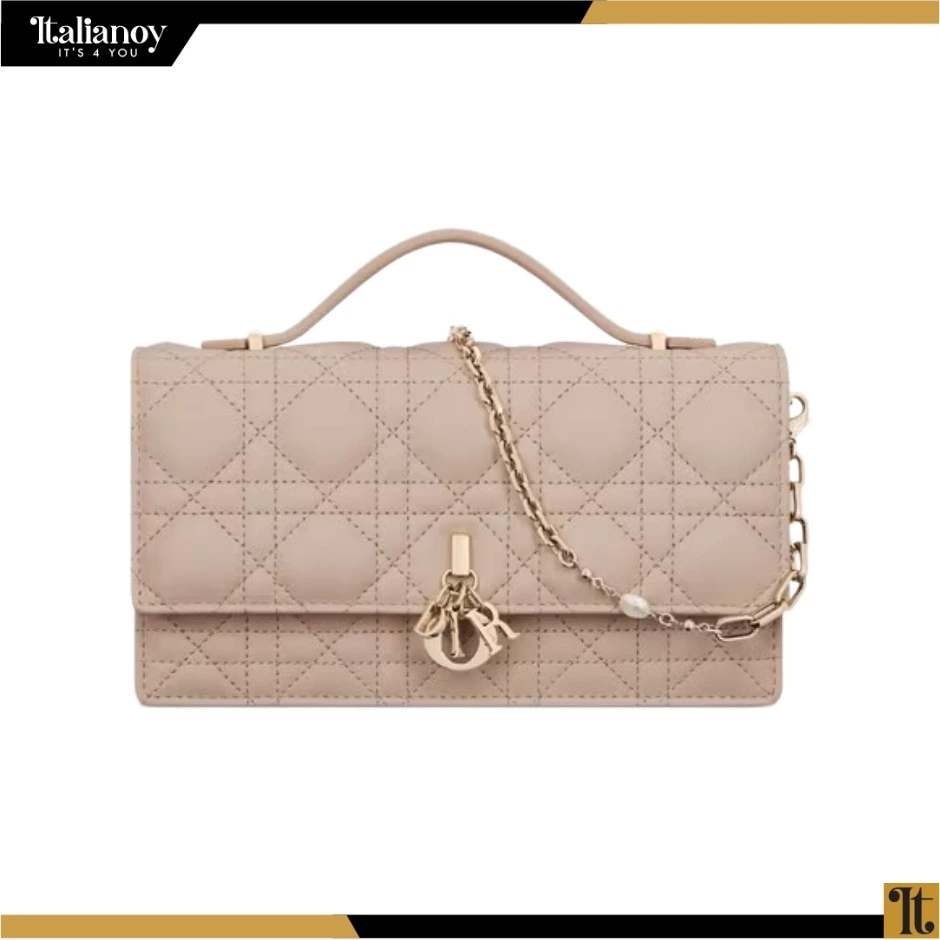 MISS DIOR MINI BAG Caramel Beige Cannage Lambskin