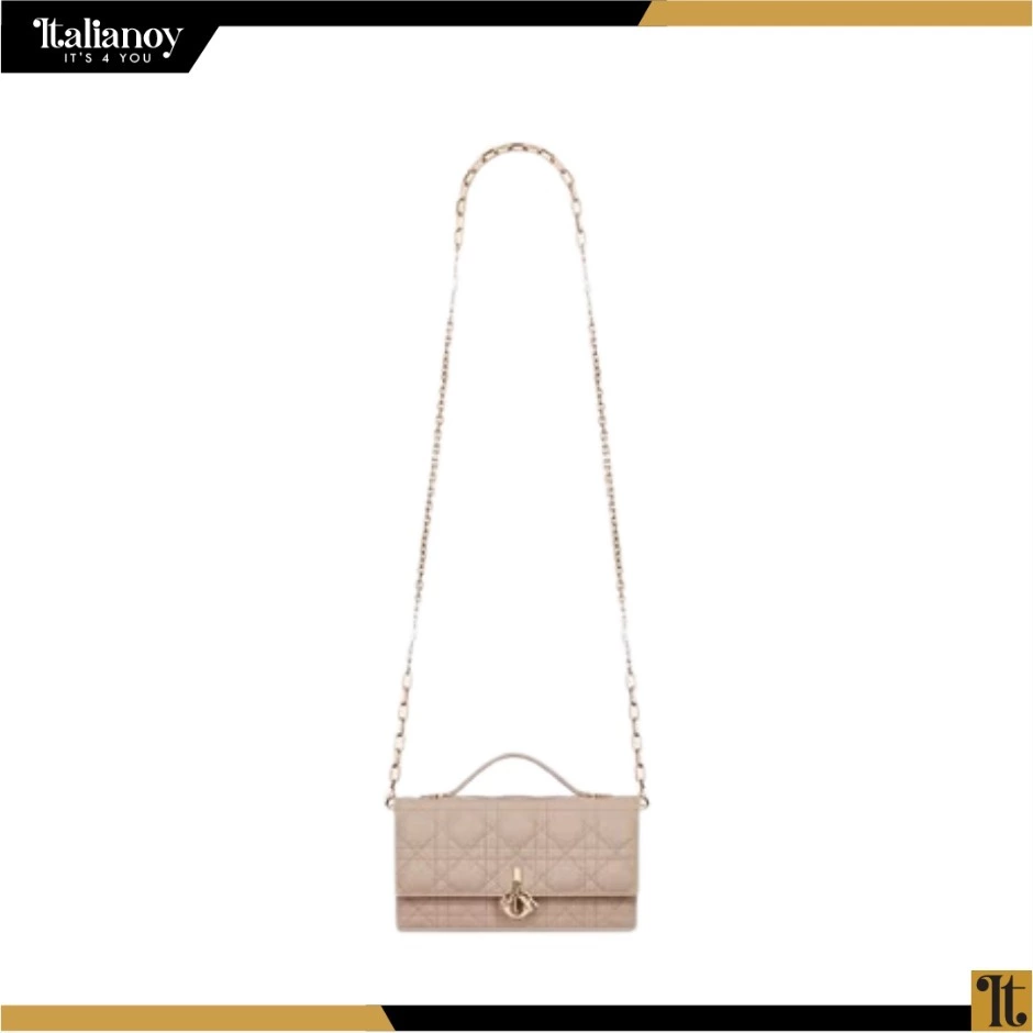 MISS DIOR MINI BAG Caramel Beige Cannage Lambskin